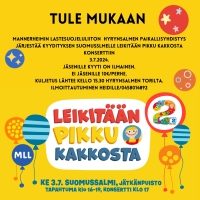 MLL Hyrynsalmi järjestää kyydityksen Suomussalmelle Leikitään Pikku Kakkosta konserttiin 3.7.