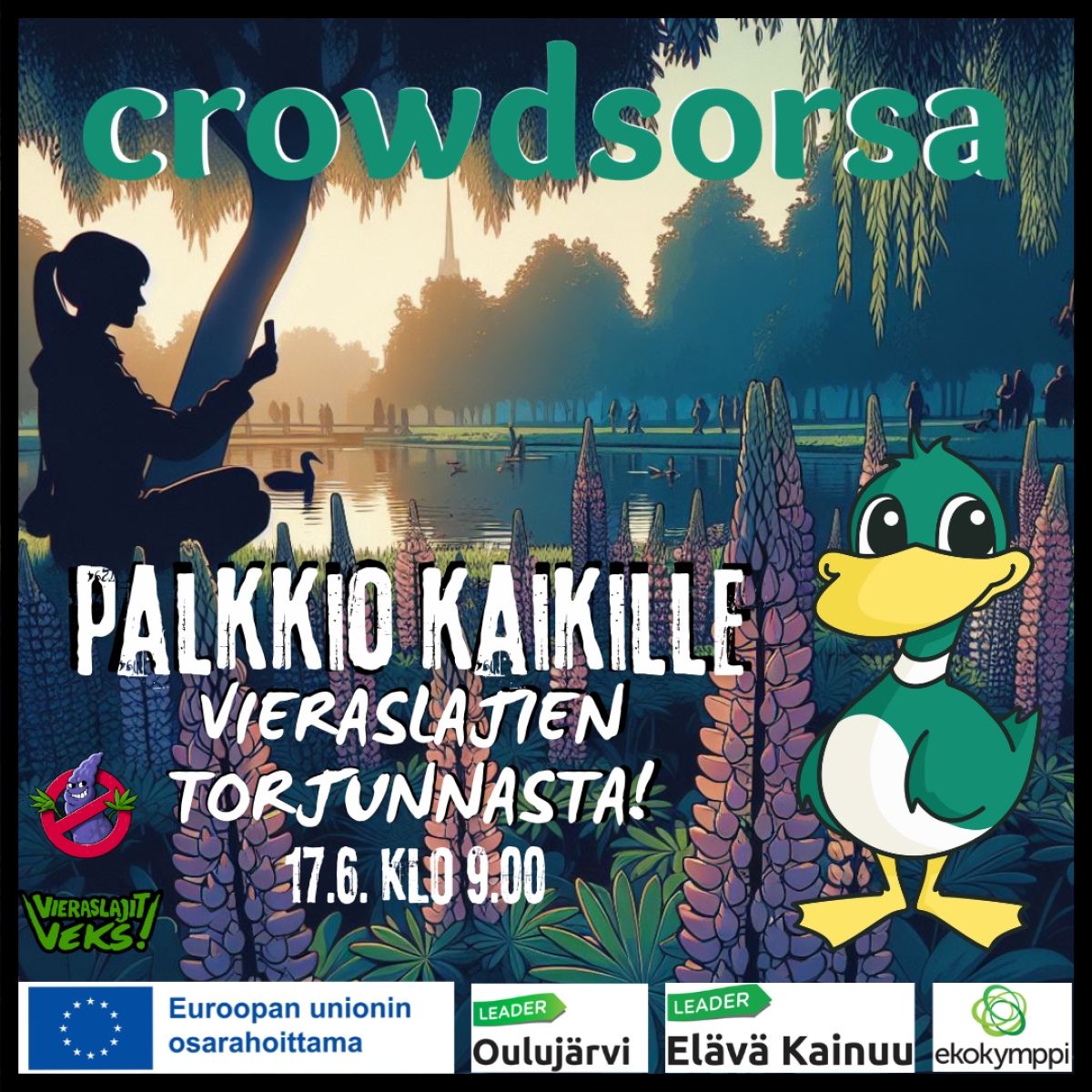 Kainuussa ja Vaalassa torjutaan vieraslajeja mobiilipelin avulla