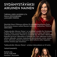 Tarinallinen musiikki-ilta sydänystäväksi aikuinen nainen 17.9. klo 17-19 Iskulla