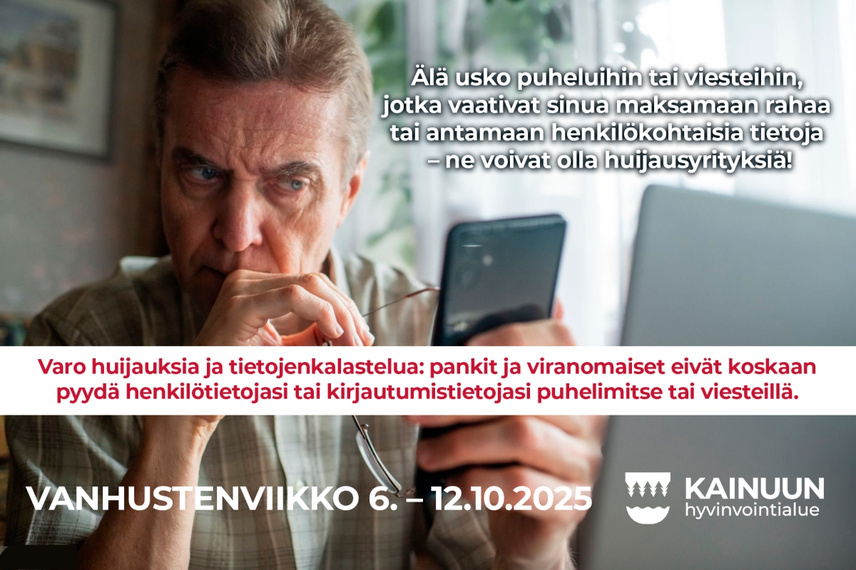 Vanhustenviikon tietoturvallisuusvinkit osa 1