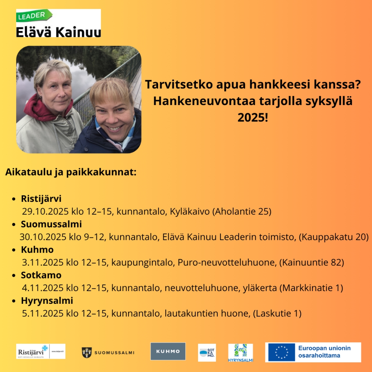 Hankeneuvontaa Hyrynsalmella 5.11.2025