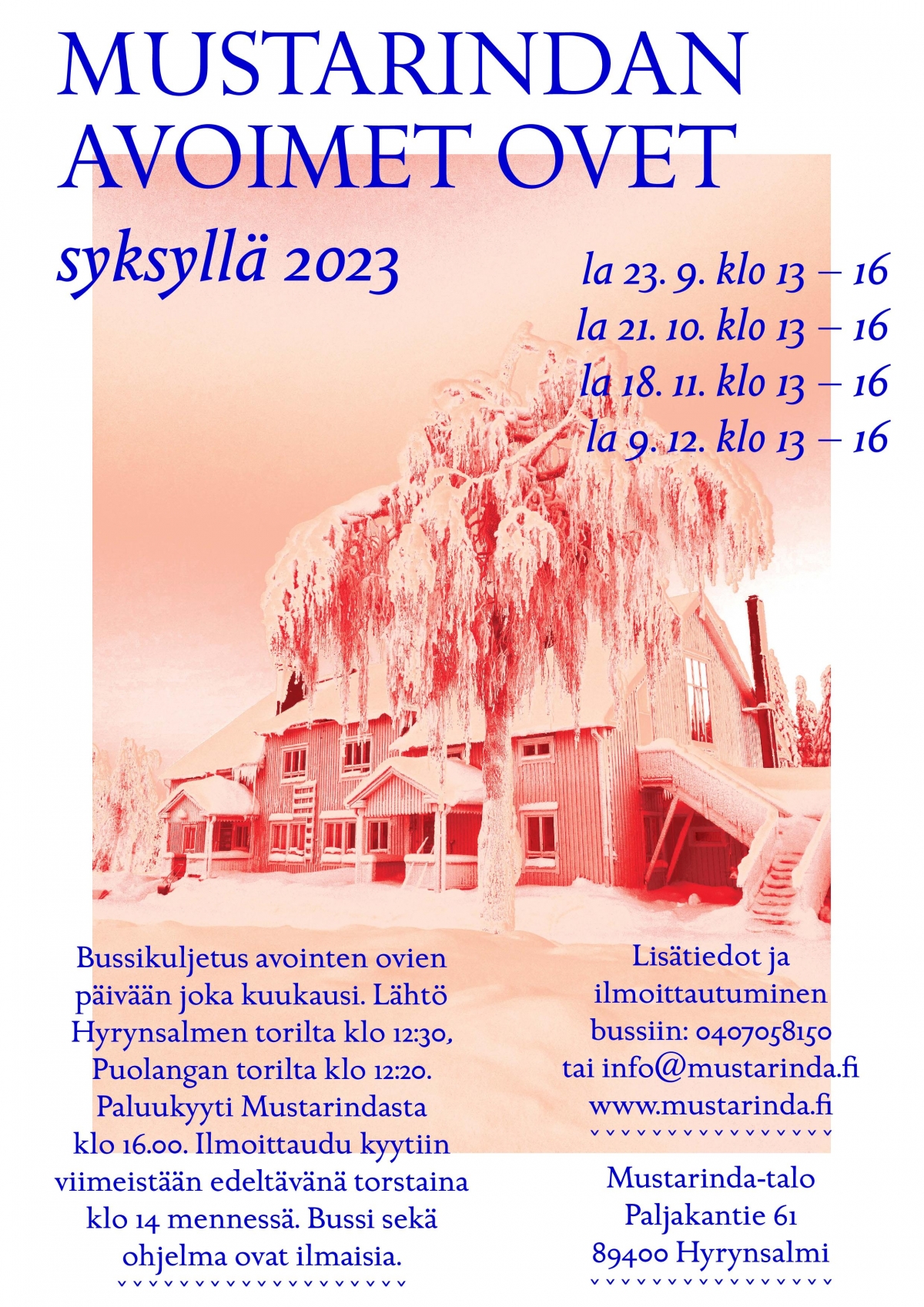 Mustarindan avoimet ovet